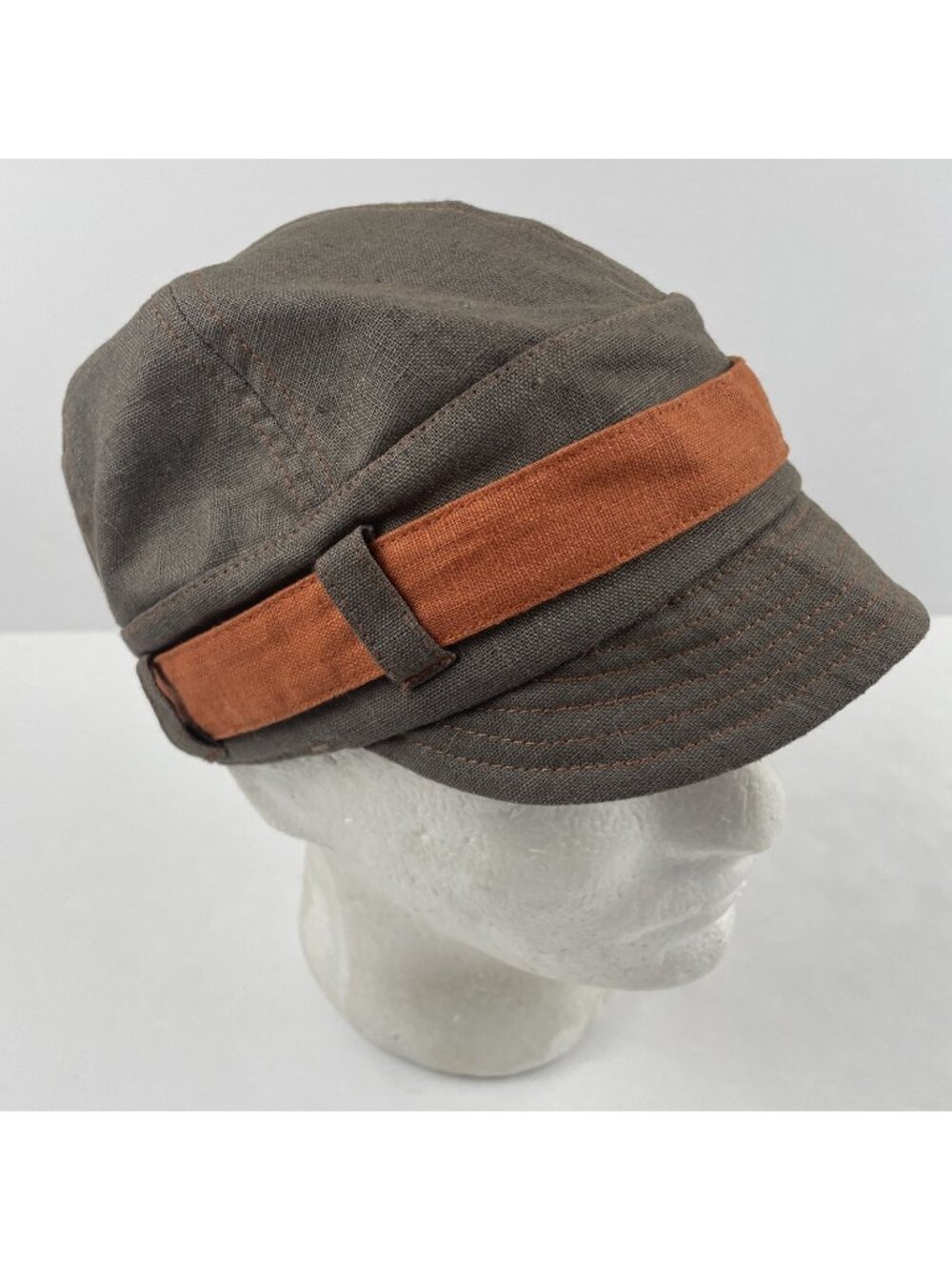 Pistil Cadet Cap Hat with Orange Band Women’s OS Parker Tobacco Twill